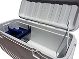 Cooler Shelf CSLDB13512 Food Tray for Ice Chest with Divider, Large, Blue