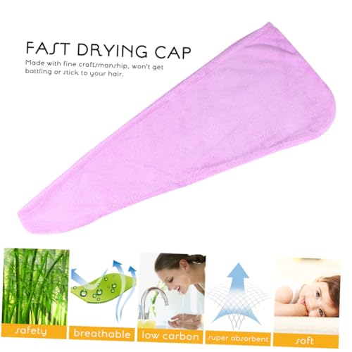 FOMIYES Touca De Secagem Rápida Para Cabeça De Banho 2 Peças Acessórios Para O Cabelo Bolsa De Toalh