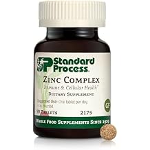 Standard Process Zinc Complex - Enzyme Function Support to Aid Normal Testes Function - Supports Immune Health & Cellular Energy - Gluten-Free, Non-Dairy & Non-Soy - 90 Tablets 90 Servings