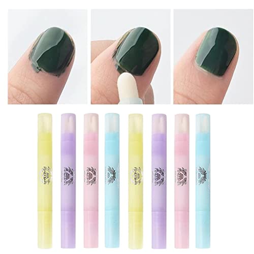 Generic 2X Manicure Tool Refillable Nail Polish Edge Corrector Remover Pen W/ 6 Tips #TOP30