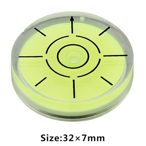 Nivel circular mini de plástico con burbuja horizontal para medición, 3207 3