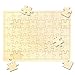 48 Piece Blank Puzzle with Tray to Draw on, Each Piece is Unique, Custom Puzzle 14.2x10.6 Inches for Crafts & DIY, Make Your Own Wooden Jigsaw Puzzles