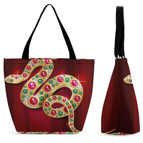 Sac de shopping pour voyage femme grand sac à main serpent et bandoulière
