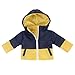 18 Inch Boy Doll Coat by Sophia's | Navy & Yellow Puffy Coat for Dolls