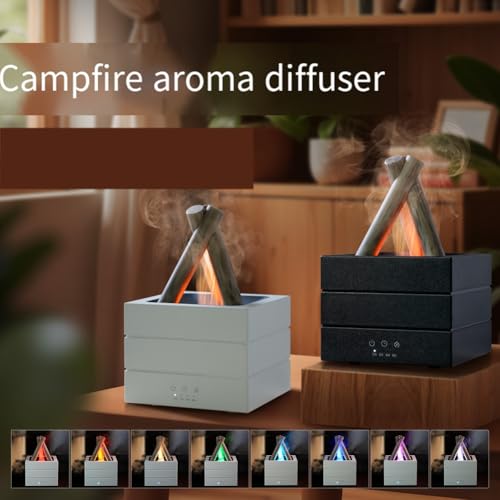 Diffuseur de parfum flamme noir esthétique premium avec télécommande - 7