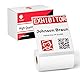 Phomemo Etiketten 70x80mm Schwarz/Rot Druck Selbstklebendes Thermodirektes Etikettenpapier für Phomemo M420 M421 Etikettendrucker