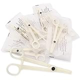 Disposable Piercing Clamps - Combofix 10Pcs Disposable Piercing Forceps Clamp Slotted Navel Forceps Round Open Piercing Plier Tattoo Piercing Tools Piercing Supplies(Type-2)