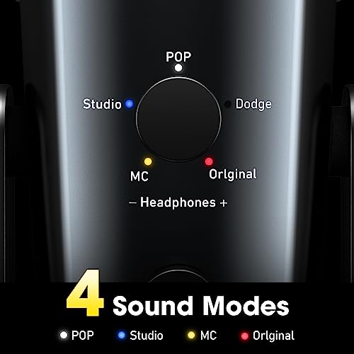 Xzl Usb Condenser Microphone For Gaming, Streaming, Recording, Podcasting, Plug And Play With 3.5Mm Headphone Monitoring Jack, Noise Cancelling, Add Reverb, Volume Control, For Pc, Mac, Ps4/5 #TOP5