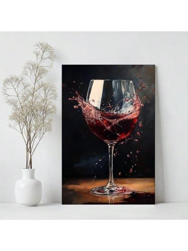 Impression sur toile vin rouge haute définition style galerie - 3