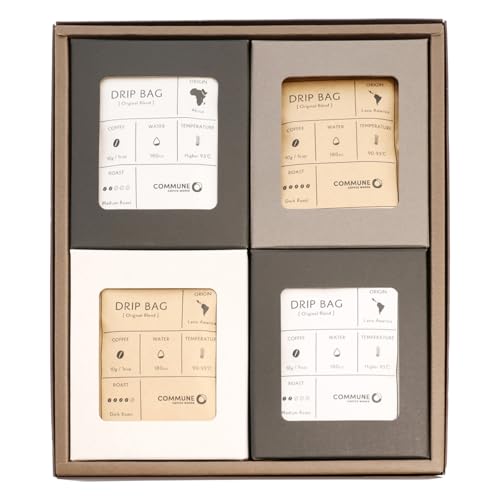 [贈答用]コーヒードリップバッグ(20杯分) 4種類 珈琲 コーヒー 自家焙煎 ドリップコーヒー お手土産 旅先 職場 ブレンド 中浅煎り 中煎り 深煎り 極深煎り ホット アイス 個包装 ギフト プレゼント 化粧箱