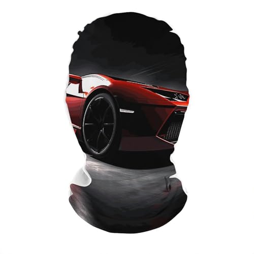 LKHDS Speed Sport Car Full Face Mask - Breathable Stretchy Faceless Mask Lightweight Mesh Cosplay Hood Unisex Party Costume Funny Head Cloth for Cycling, Motorcycle, Skiing & Festivals