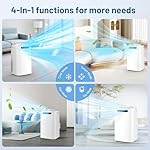 14000 BTU Portable Air Conditioners for Room up to 700 Sq. Ft, 3-IN-1 Portable AC Unit with Fan Dehumidifier, Drainage-free Cooling, 48 dB Quiet Sleep Mode, 24H Timer, Auto Swing, Windows Kit Included - Image 4