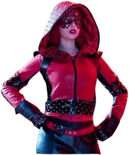 2024 Kyliee Cantralll Dascandents The Rise of the Red Hooded Red Halloween Costume Jacket, Rote Halloween-Jacke, X-Small