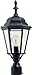 Maxim 1005BK, Westlake Cast Aluminum Post Lamp - 100W Black Outdoor Post Lighting, Incandescent Post Lantern. Lighting Fixtures