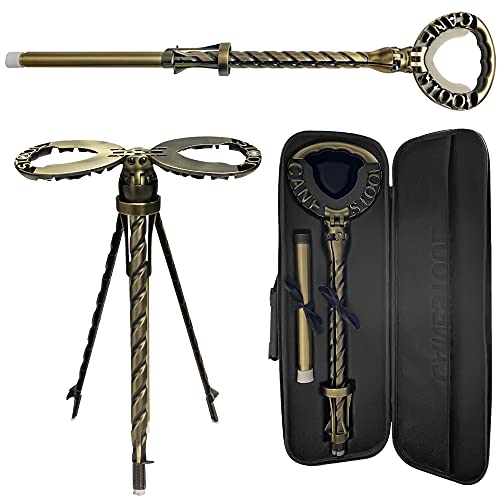 ALEVMOOM Portable Walking Cane with Seat Folding Cane Seat Telescoping Cane Stool Walking Stick Chair Walking Stools Retractable Lightweight Walking Stick Stool for Elderly Outdoor Travel Stool