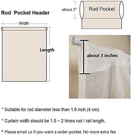 Miniatura 7 de Panel de cortina transparente para sala de estar, bolsillo para barra, bordado floral, gasa transparente, tela de tul de lino, tratamiento de