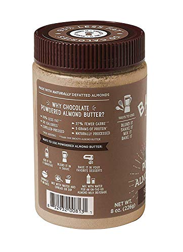 Barney Powdered Almond Butter, Chocolate, Paleo Friendly, Keto, Non-Gmo, Skin-Free, 8 Ounce #TOP5