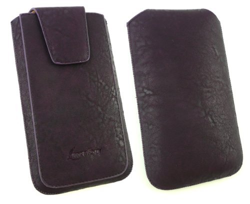 Emartbuy Serie Classica Viola Luxury PU Pelle