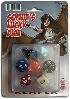 Sophies Lucky Dice Set 16mm (5/8 inch) Dungeon Dice Reaper Miniatures