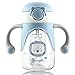 Baby Trainer Cup Trinklernbecher-280ml,Schnabeltasse Baby ab 12 Monaten,Baby Trinkbecker,Baby Lernbecher Langlebig Und Hygienisch,Auslaufsicherer Silikonauslauf Trinkbecher, Bpa-Frei-Blau