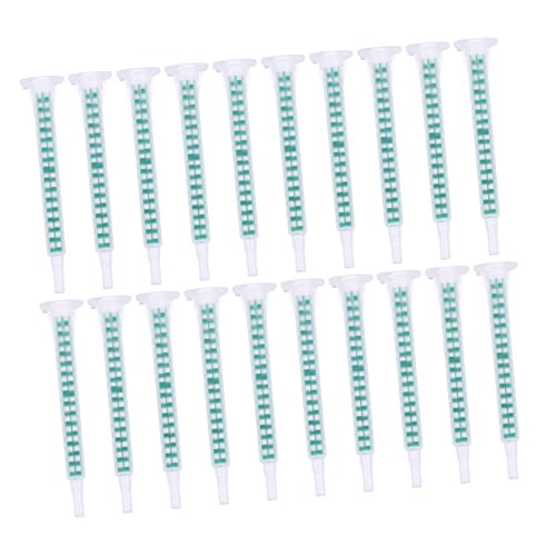 Gatuida 50pcs Ab Glue Mixing Hose Filling Nozzle Tube for Epoxy Filling Tube Use in Craft Projects