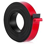 Self Adhesive Rubber Strip, 20mm(W) x 2mm(T) x 300cm(L) Rubber Sealing Strip Solid Neoprene Sealing Roll for DIY, Washers, Crafts, Pads, Flooring Protection, Supports, Leveling, Weather Seal