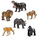 Terra by Battat - Wild Life Set - Realistic Animal Toy Figures with Tiger and Lion Toys for Kids 3+ (6 pc)