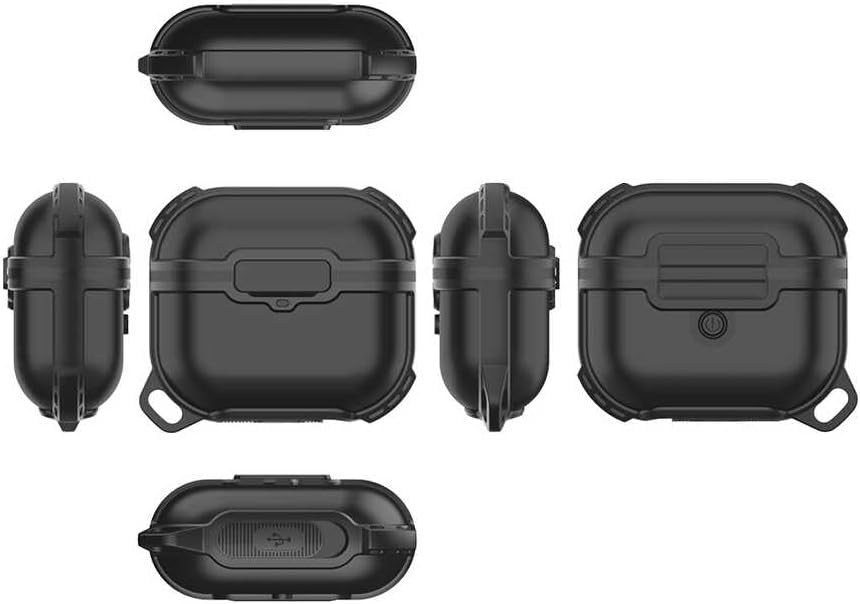 Zore Apple ile uyumlu Airpods 3. Nesil Airbag 16 Silikon 1-1 Su Geçirmez Kılıf Siyah