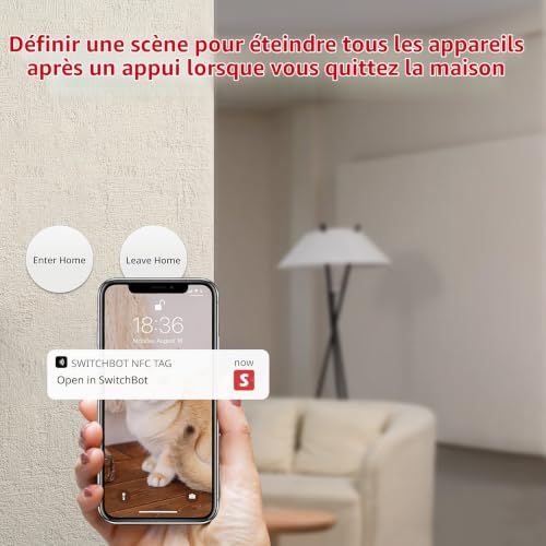 Interrupteur Intelligent SwitchBot Tag NFC Sans Fil Montage Mural - vue 5