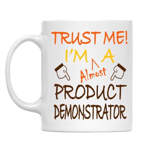 Trust Me! Product Demonstrator Mug, 11 Oz Two-Sided Ceramic Coffee Cup