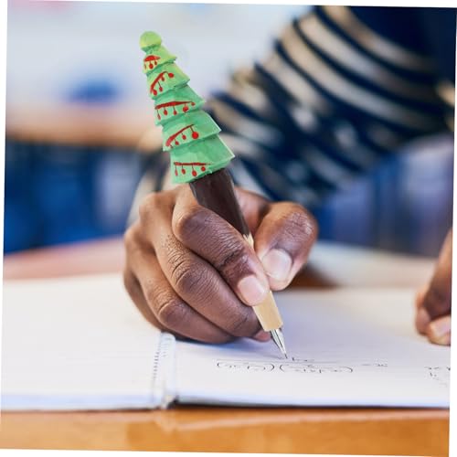 Bolígrafo de gel con diseño navideño en madera miniatura 4