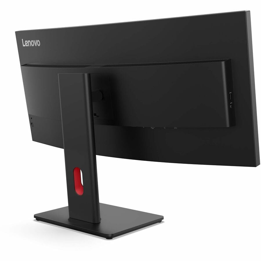 Image of Lenovo ThinkVision T34WD-40 34 inch Class UW-QHD Curved Screen LED Monitor - 21:9 - Eclipse Black - 34 inch Viewable - Vertical Alignment (VA) - WLED Backlight - 3440 x 1440-16.7 Million Colors - 300 Nit -