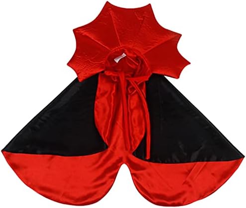 QINGHUAI Halloween Pet Cape,Cat Costume Halloween Pet Costumes Velvet Pet Cape | Outfit Vampire Cape, Halloween Pet Dress Up, Pets Cosplay Clothes for Cats Dogs Kitten Puppy Small Animals