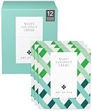 Art of Tea | Organic White Coconut Crème | 12 Count Sampler Box Assortment | Premium Caffeinated Organic White Tea Variety