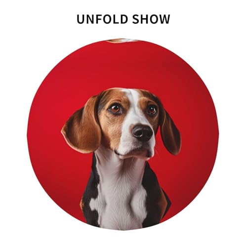 Nappe décorative de 152 cm Beagle imprimée durable pour table