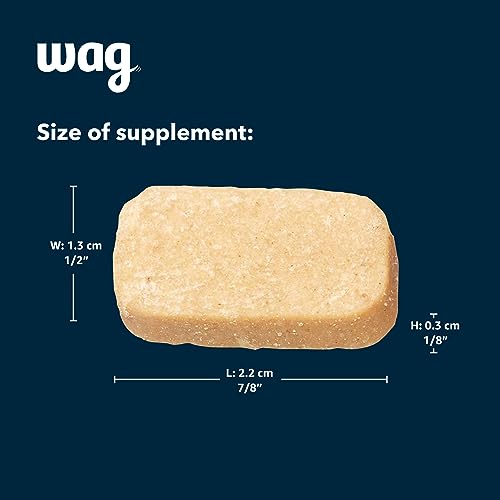 Image of Amazon Brand - Wag Probiotic Supplement Daily Chews for Dogs, Supports Digestion and Gut Health, Natural Duck Flavor, 90 count