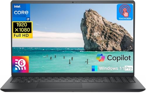 Dell (�f��) 2025 Inspiron 15 �^�b�`�X�N���[���m�[�g�p�\�R�� �r�W�l�X�w���p Intel 10-Core i7-1355U (�ő�5.0GHz) 15.6�C���` FHD �A���`�O���A�f�B�X�v���C 32GB RAM 2TB SSD C