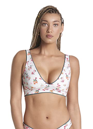 Maaji Womens Eucalyptus Green Allure Long Line Triangle With Removable Soft Cups Bikini Top, Green, Medium Us #TOP5