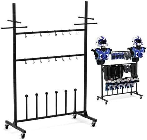 LUCKUP Hockey Gear Drying Rack for 2 Sets- Ice Hockey Gear Holder Field ...