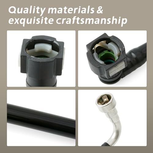 YIYANTO 904-018 Rear Fuel Line Replacement for Chevrolet Silverado 1500 for GMC Sierra 1500 2008 2009 2010 2011 2012 2013 2014 2015 2016 2017 2018, Rubber Hose Black by YIYANTO - Used condition - Image 4