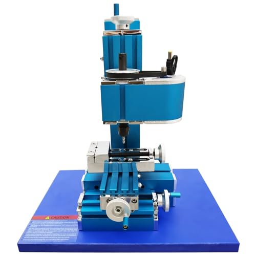 BEILOCKERY AC100V-240V Mini Drilling and Milling Machine 24W Soft Metal Working Mill/Drill Teaching Drilling and Milling Machine for Students and Hobbyists