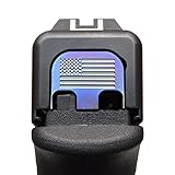 Milspin Slide Back Plate Compatible with Glock Gen 1-5 | American Flag | Veteran Made in USA I CNC Milled (Flamed Titanium, Models G43 G43x G48)