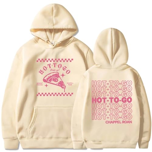 Photo de Chappell Roan Hot to Go Merch Sweat À Capuche Unisex Couple Pullover Sweatshirts Mode Imprimé À Manches Longues Hoodies pour Hommes Femmes XS~4XL-Khaki||L