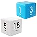 The Miracle TimeCube Kitchen Timer Combo, 2 Piece Set, 1,3,5 and 7 Minutes, 5,15,30 and 60 Minutes, Blue and White
