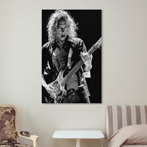 Impression sur toile Kirk Hammett de qualité supérieure style cadre