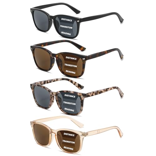RLOZRN Progressive Reading Sunglasses (4 Pack)