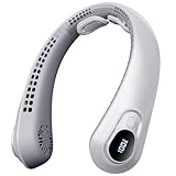 FYALLASO Portable Neck Fan Rechargeable - [with LED Display] 5 Speeds, 5000mAh Battery...