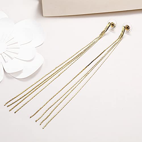 Yonhon Long Tassel Dangle Earrings For Women #TOP2