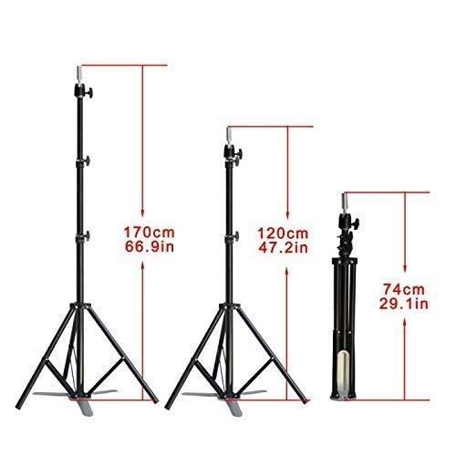 VIVIAN Metal Adjustable Mannequin Head Tripod Stand Salon Hair Hairdressing Training Display Stand Holder Dummy Wig Head Tools Accessories.,Pack of 1 1