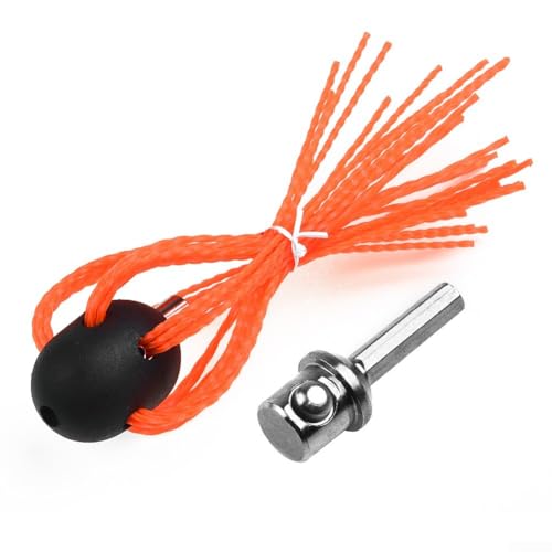 Eawfgtuw Kit de cepillo de limpieza de chimenea de aluminio con varillas flexibles, cepillo giratorio de barrido para chimenea y mantenimiento de tuberías de estufa, kit de chimenea de bricolaje para